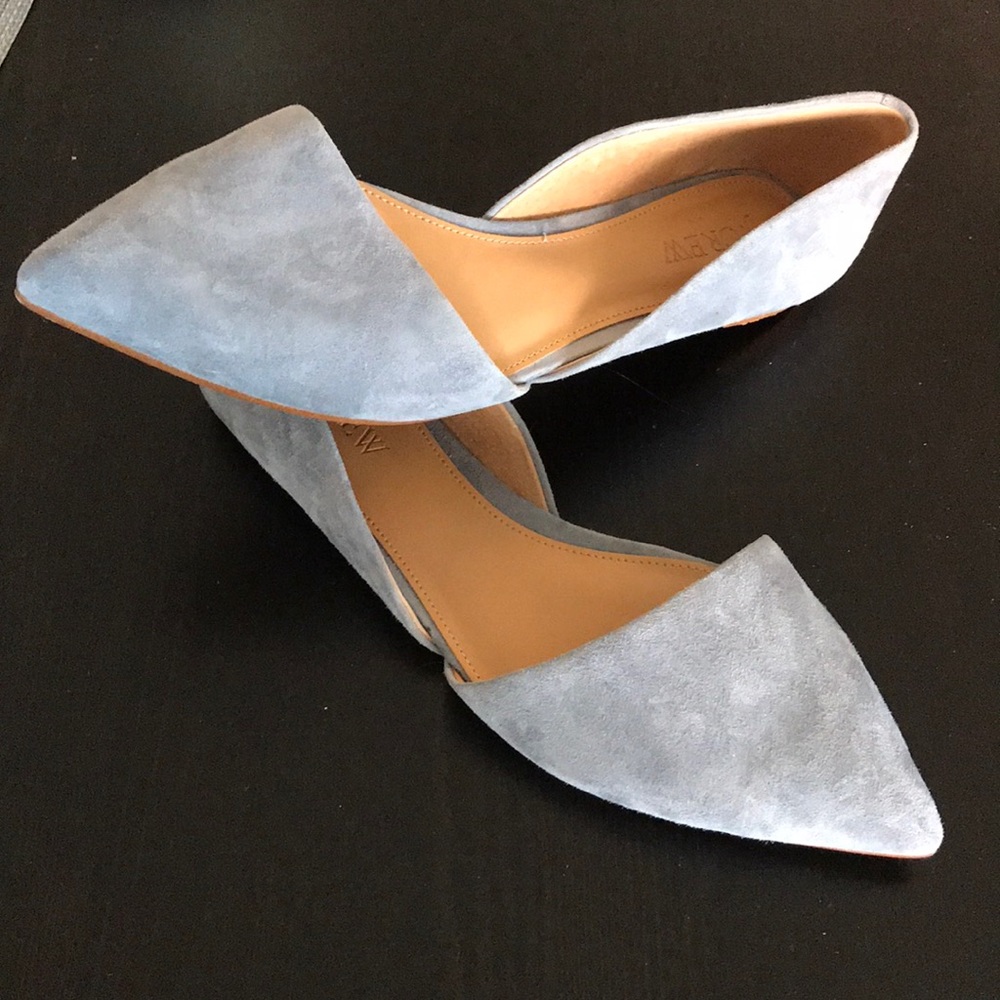 J.Crew d’orsay suede flats